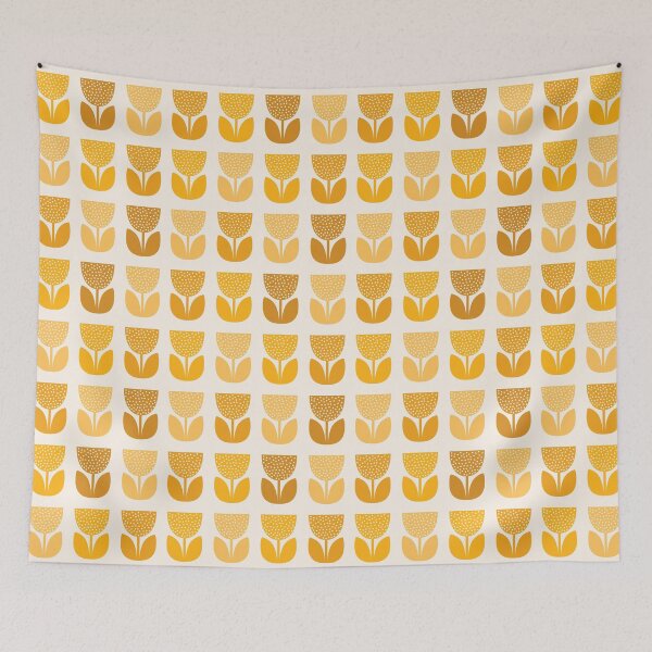 Item preview, Geometric Pattern: Poppy: Light Yellow designed and sold by Red Wolf.