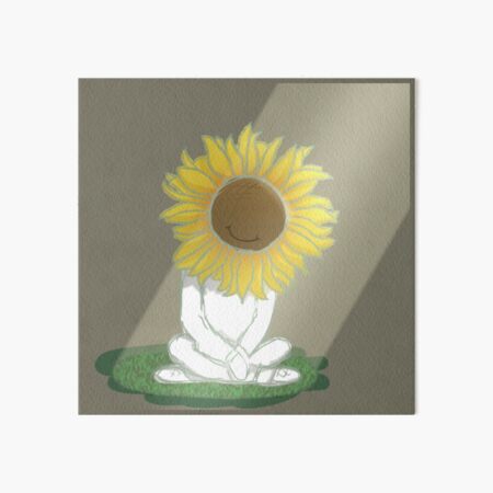 I'm Okay Sunflower Art Board Print