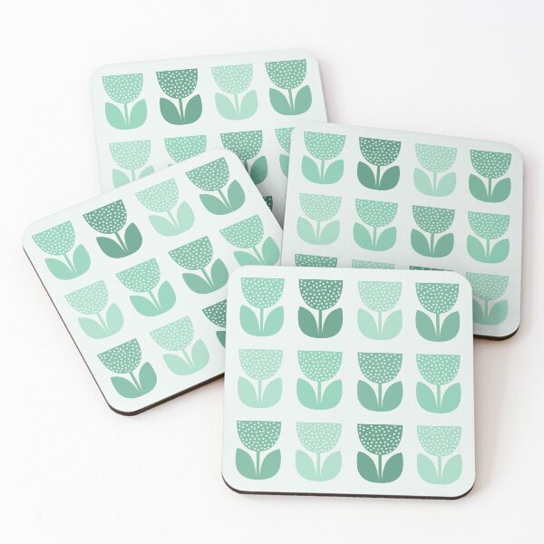 Item preview, Geometric Pattern: Poppy: Light Blue designed and sold by Red Wolf.