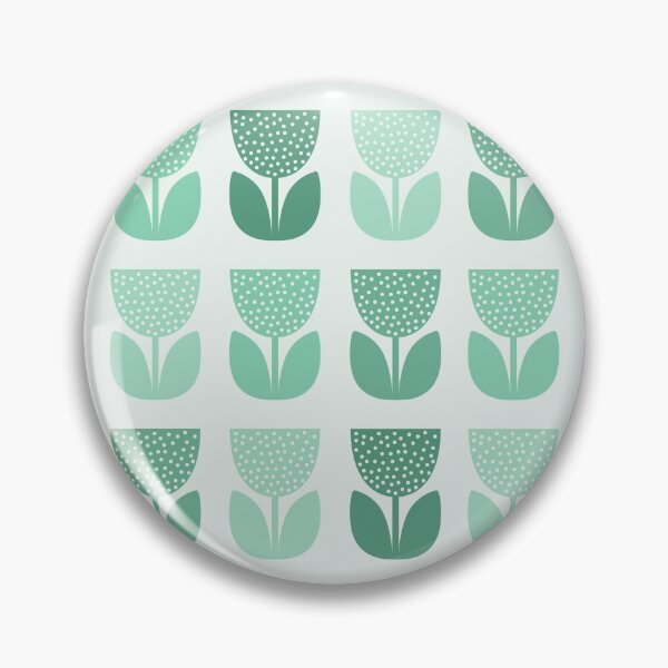 Item preview, Geometric Pattern: Poppy: Light Blue designed and sold by Red Wolf.