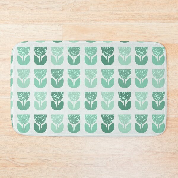 Item preview, Geometric Pattern: Poppy: Light Blue designed and sold by Red Wolf.