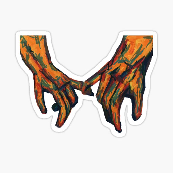Item preview, Holding Hands Painting designed and sold by dontflashtash.