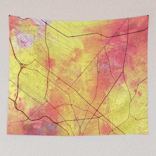 Item preview, Montevideo Uruguay Street Map Magma Eruption designed and sold by IvonDesign.
