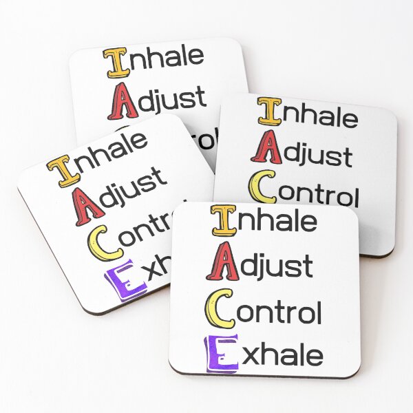 Item preview, Inhale , adjust , control , exhale quotes designed and sold by Artistry Team.