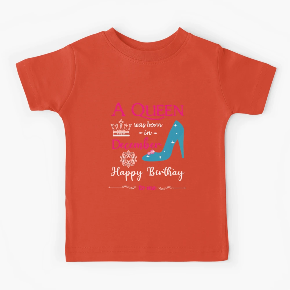 Was Born In December Girl Birthday Shirts Queens Are Born In