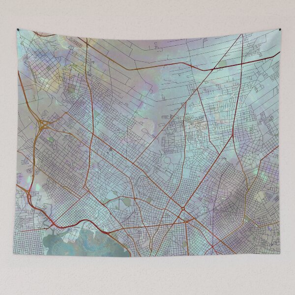 Item preview, Montevideo Uruguay Street Map Urban designed and sold by IvonDesign.