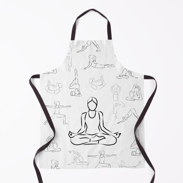 Item preview, Black and White Yoga (white background) designed and sold by XOOXOO.