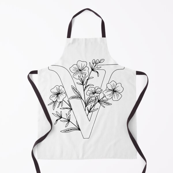 Item preview, Floral letter V designed and sold by Artsy Corner.