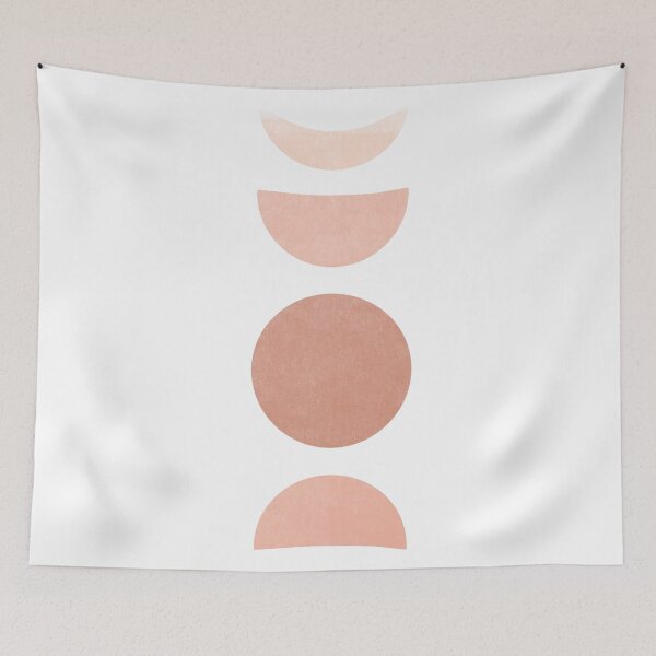 Item preview, Moon Phases Orange designed and sold by TheRedFinch.