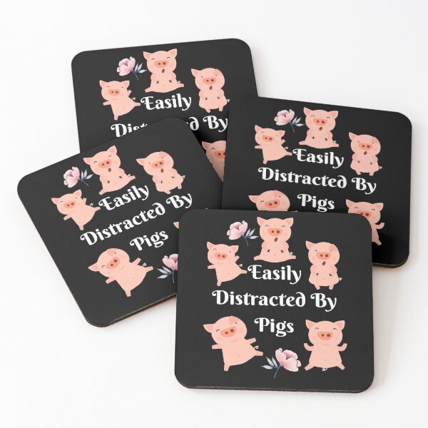 Item preview, Easily Distracted By Pigs | Farmers & Pig Lovers Gift designed and sold by Anushka-art.