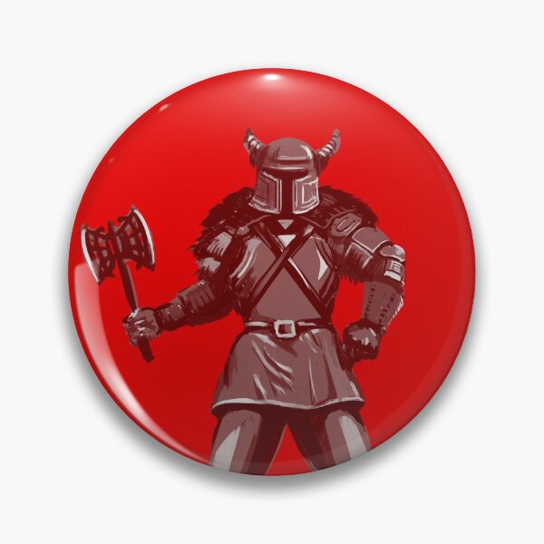 Item preview, Viking silhouette with axe with red circle background designed and sold by Maks08.