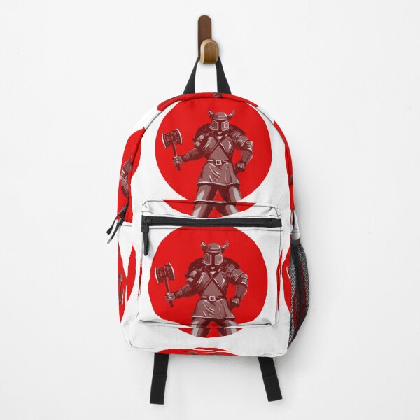 Item preview, Viking silhouette with axe with red circle background designed and sold by Maks08.