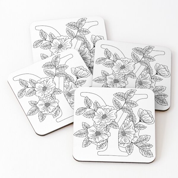 Item preview, Floral letter Y designed and sold by Artsy Corner.