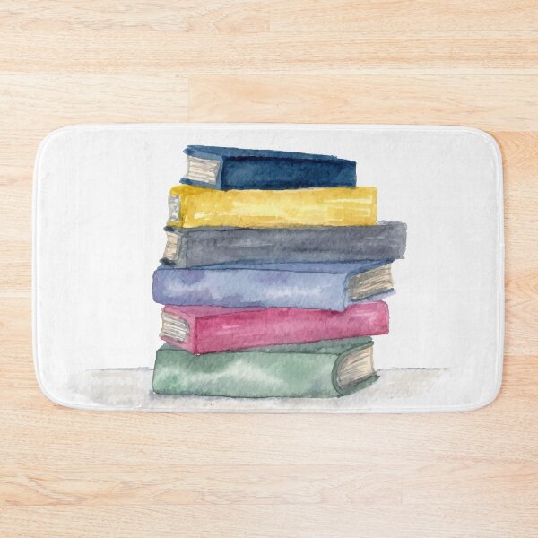 Item preview, Watercolor Stack of Books designed and sold by Harpley Design Studio.