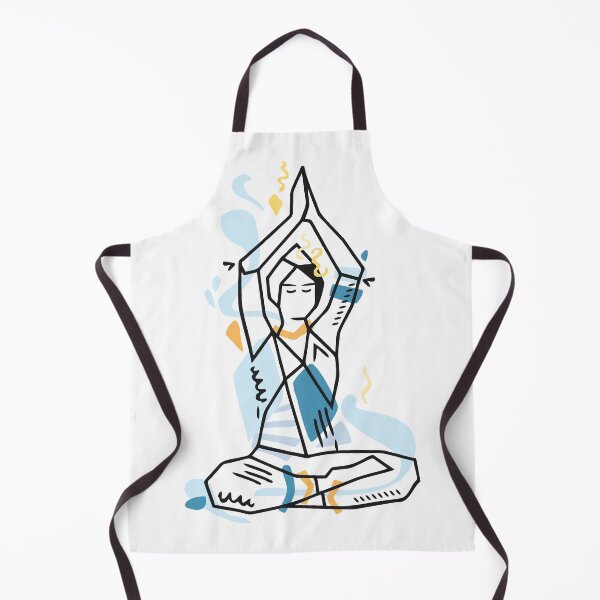 Item preview, Yoga geometric asanas - meditation lotus pose with hands up designed and sold by XOOXOO.