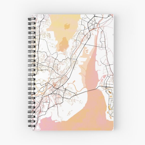 Item preview, Mumbai India Street Map Color designed and sold by IvonDesign.