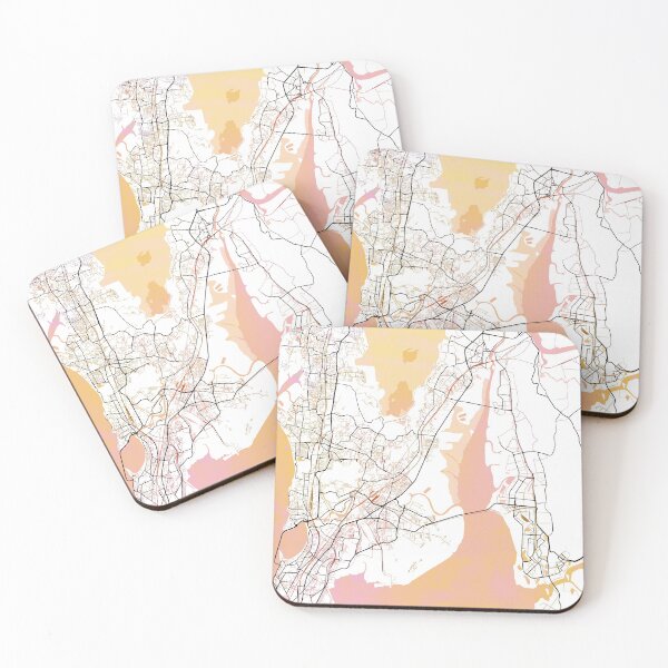 Item preview, Mumbai India Street Map Color designed and sold by IvonDesign.