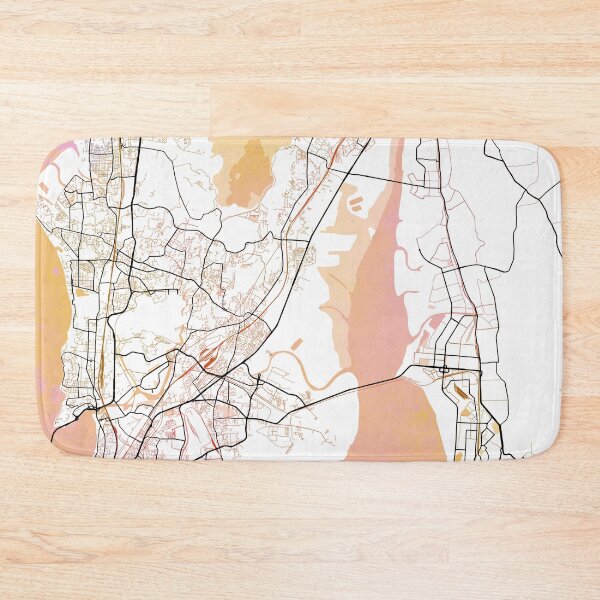 Item preview, Mumbai India Street Map Color designed and sold by IvonDesign.
