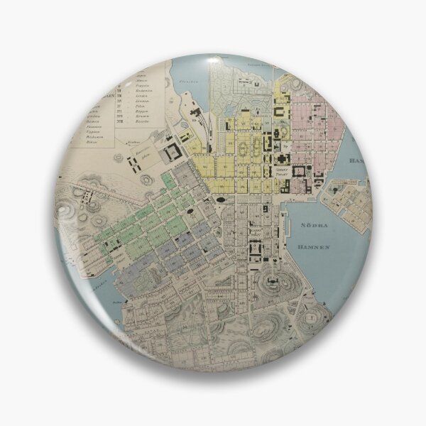 Item preview, Vintage Map of Helsinki Finland (1863) designed and sold by BravuraMedia.
