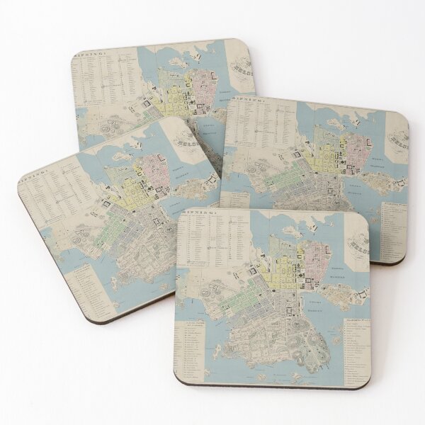 Item preview, Vintage Map of Helsinki Finland (1863) designed and sold by BravuraMedia.