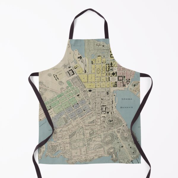 Item preview, Vintage Map of Helsinki Finland (1863) designed and sold by BravuraMedia.