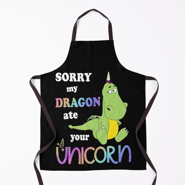 Item preview, Sorry My Dragon Ate Your Unicorn Funny Green Dragon designed and sold by Anushka-art.