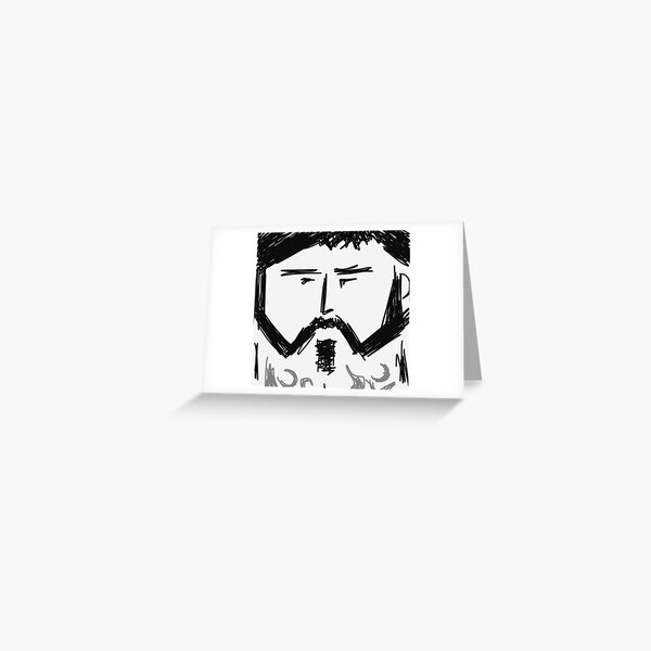 Dude bnw Greeting Card