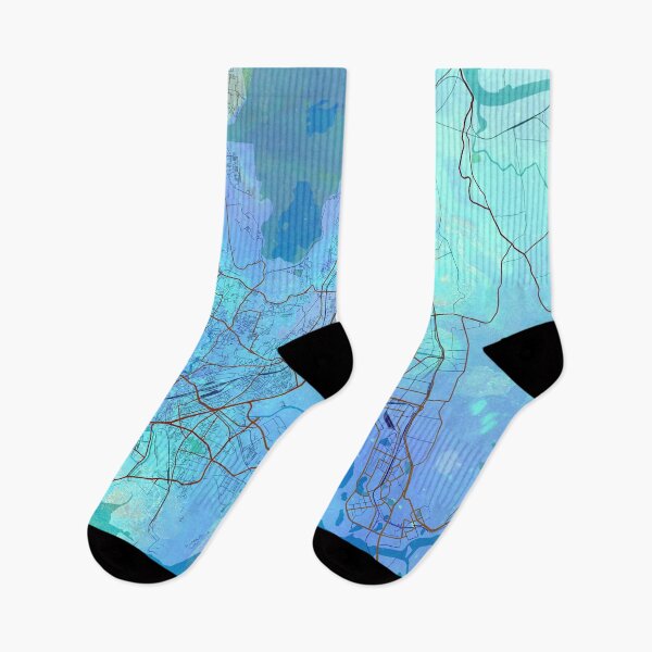 Item preview, Mumbai India Street Map Blue Lagoon designed and sold by IvonDesign.