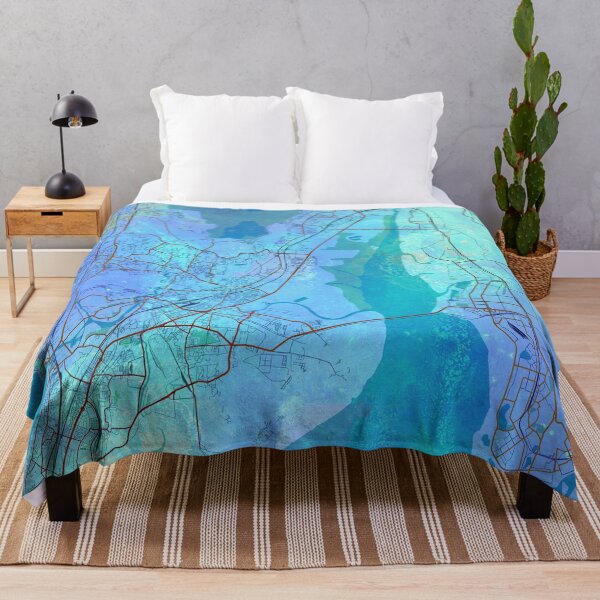 Item preview, Mumbai India Street Map Blue Lagoon designed and sold by IvonDesign.