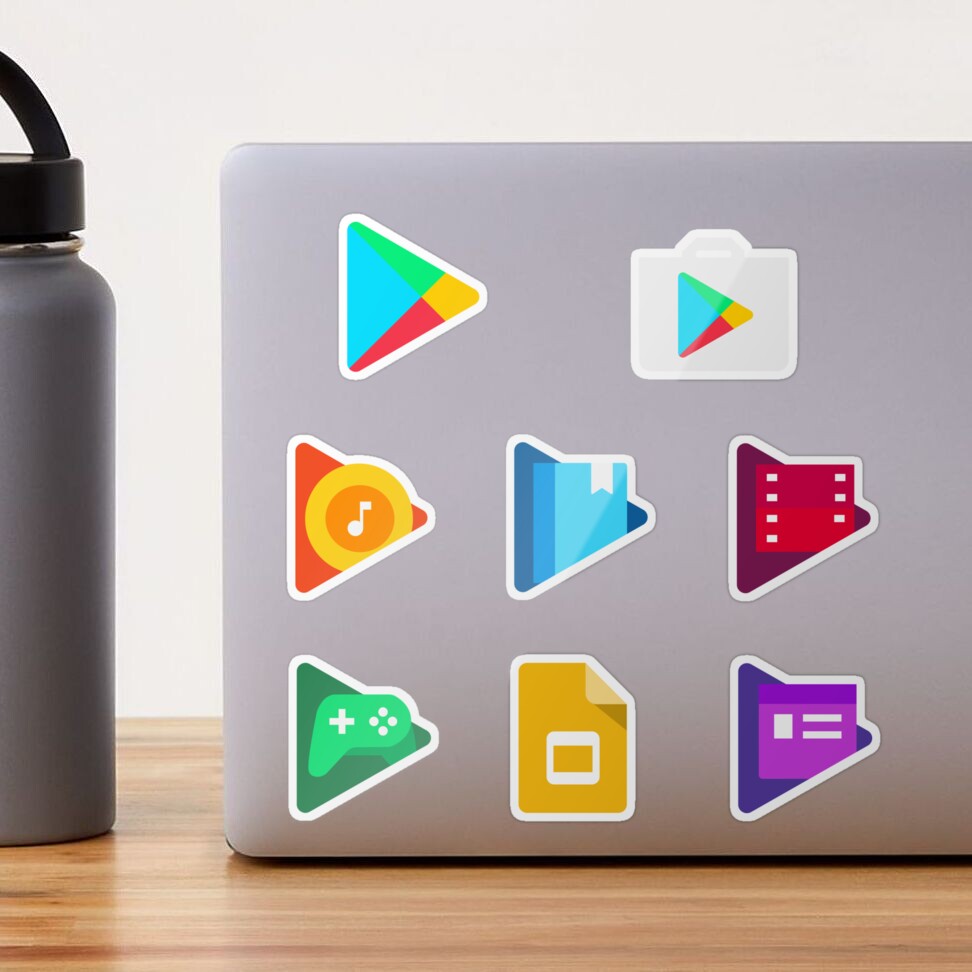 Google Play Icons Pack Of Sticker for Sale by grofith22