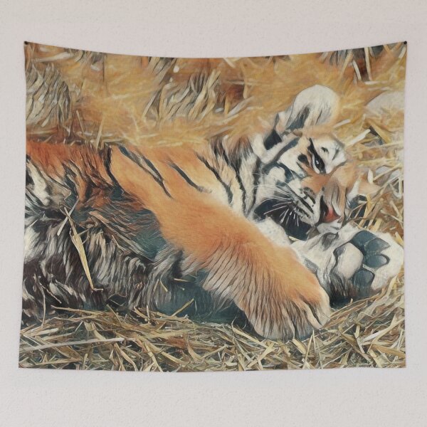 Item preview, Tiny Tiger Napping designed and sold by ReneeKennedy.
