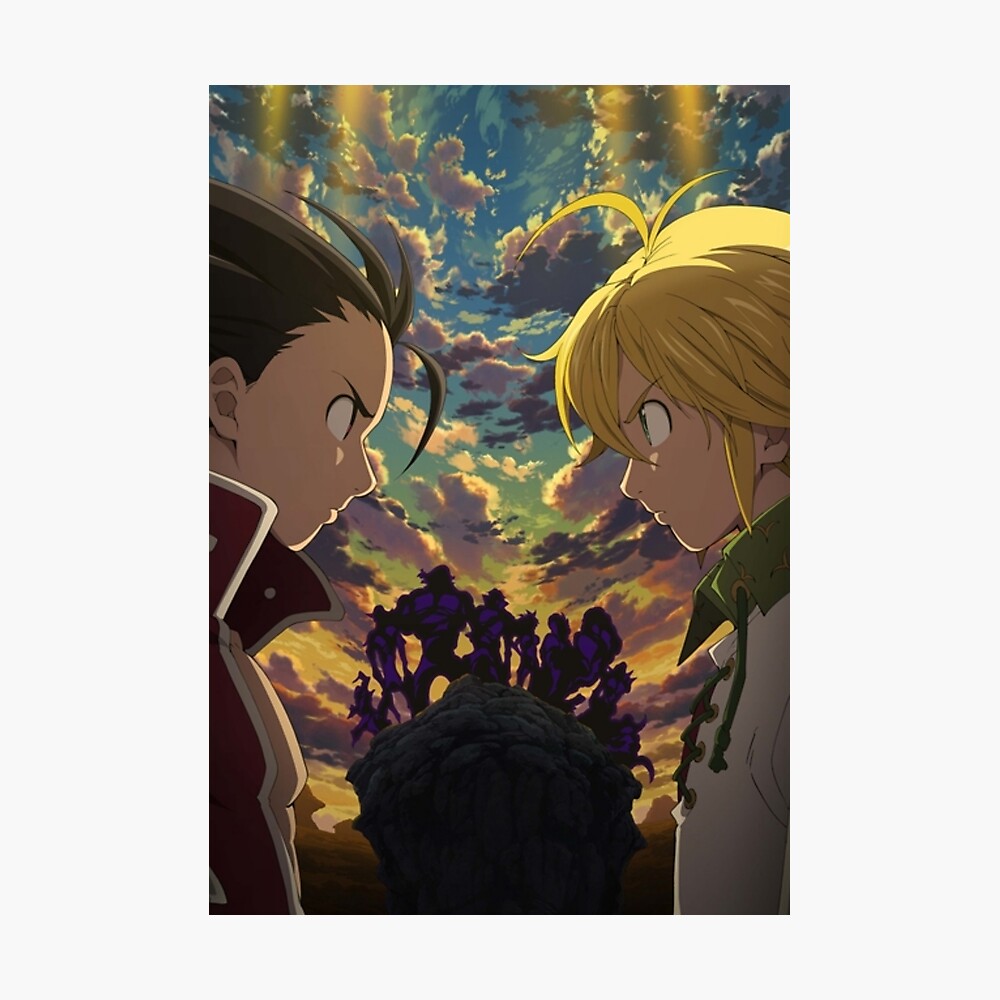 Seven Deadly Sins Saison 2 Poster season 2 seven deadly sins part 2" Poster for Sale by nathix95 |  Redbubble