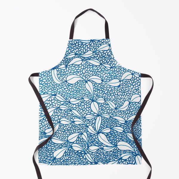 Item preview, Blue Teardrops Line Art Drawing Traditional Sharpie Marker Art designed and sold by Krystian Stafford.