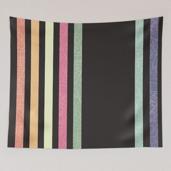 Item preview, Tye-Die Retro Hipster Pastel Stripes  designed and sold by anabear-art.