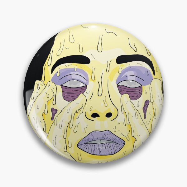 Item preview, Purple Yellow Complementary Grime Art Black Background Digital Print designed and sold by Krystian Stafford.