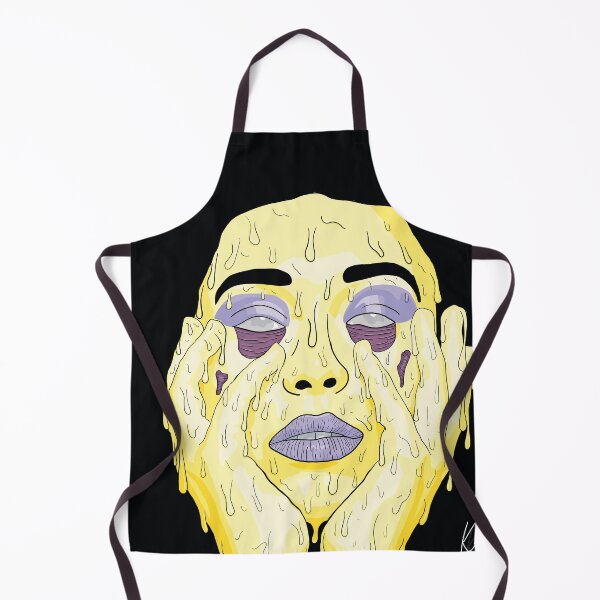 Item preview, Purple Yellow Complementary Grime Art Black Background Digital Print designed and sold by Krystian Stafford.