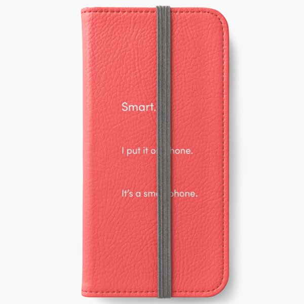 TikTok Smartphone Pun White and Red iPhone Wallet