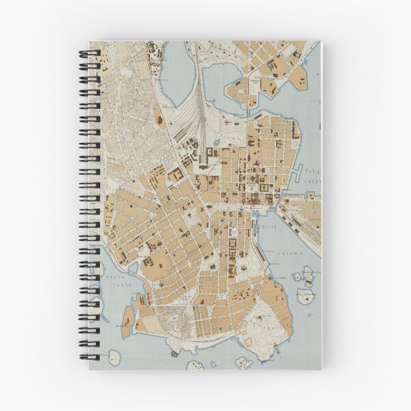 Item preview, Vintage Map of Helsinki Finland (1909) designed and sold by BravuraMedia.