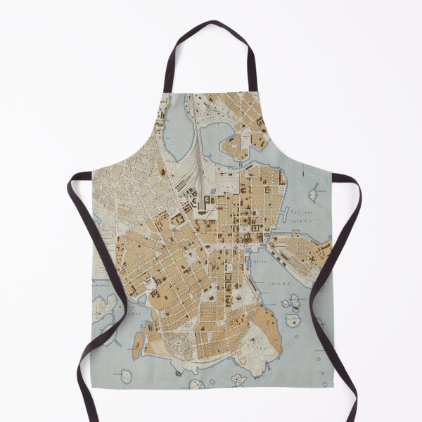 Item preview, Vintage Map of Helsinki Finland (1909) designed and sold by BravuraMedia.