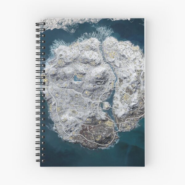 Item preview, PUBG Vikendi Map 10k designed and sold by TemporaryArt.