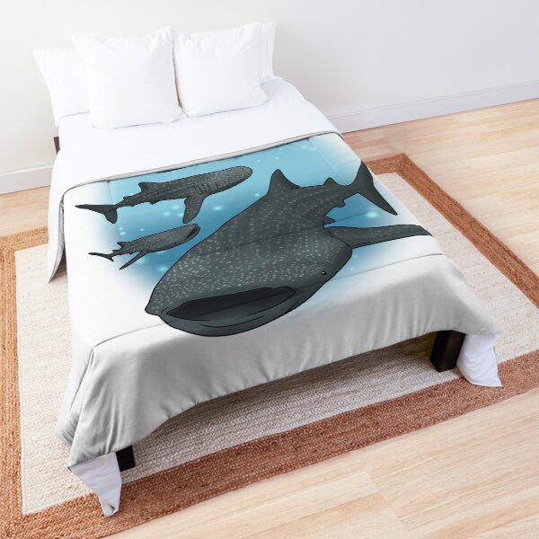 Snorkeling Whale Shark Gift Save The Whales Comforter