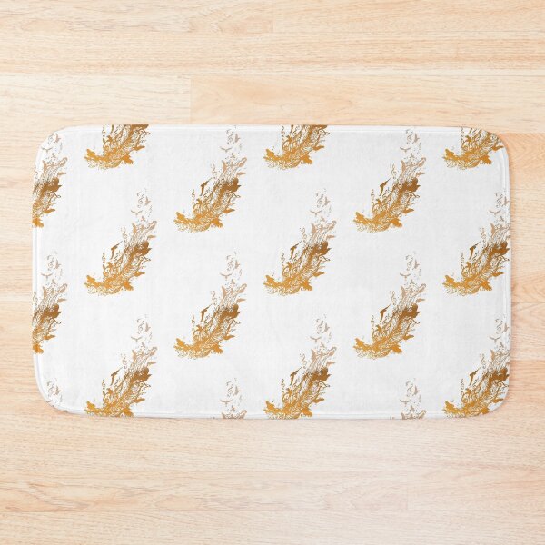 Item preview, Golden feather with birds and music notes designed and sold by AnnArtshock.