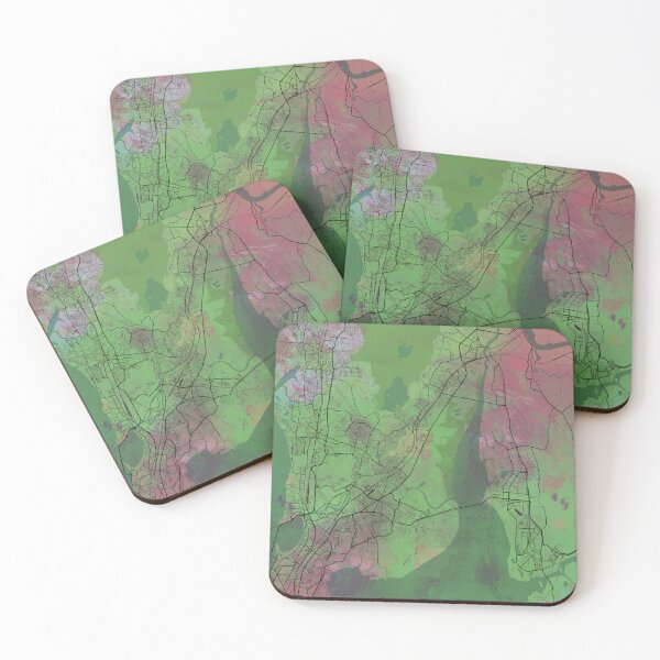 Item preview, Mumbai India Street Map Green Planet designed and sold by IvonDesign.