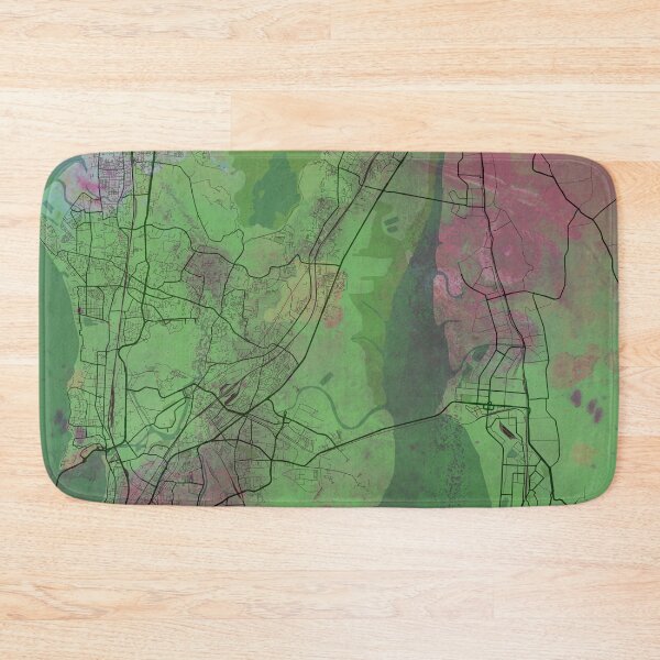 Item preview, Mumbai India Street Map Green Planet designed and sold by IvonDesign.