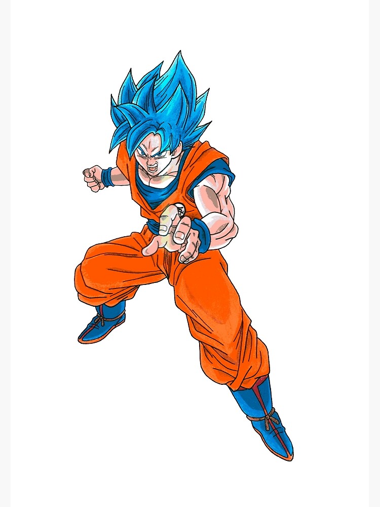 Goku Ssj Blue Dragon Ball Super Poster For Sale By Lucianoeoy