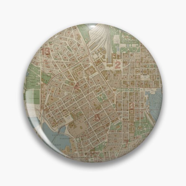 Item preview, Vintage Map of Helsinki Finland (1916) designed and sold by BravuraMedia.