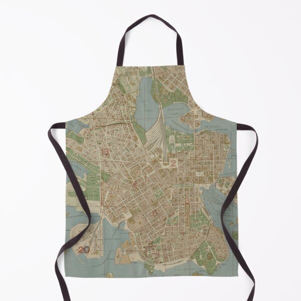 Item preview, Vintage Map of Helsinki Finland (1916) designed and sold by BravuraMedia.