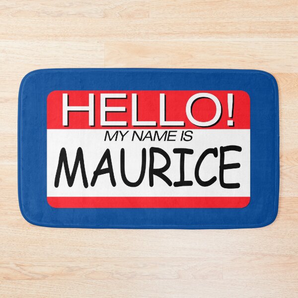 Item preview, "HELLO! MY NAME IS MAURICE" NAME TAG designed and sold by WOOFANG.