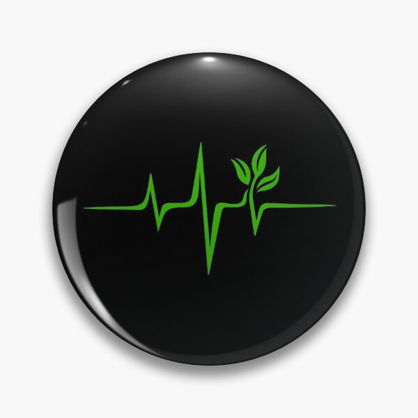 Item preview, Heartbeat, Pulse Green, Vegan, Frequency, Wave, Earth, Planet designed and sold by boom-art.