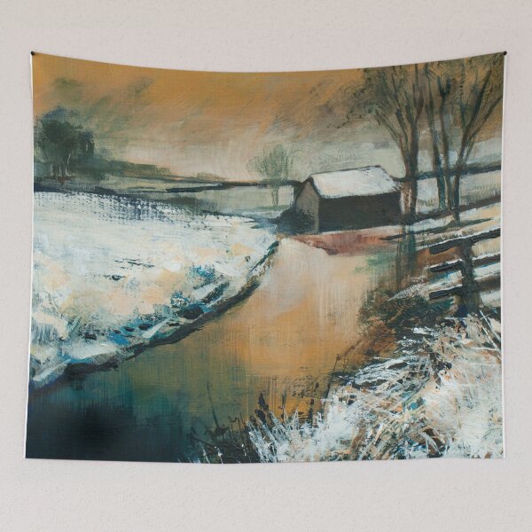 Item preview, Crab Mill Boathouse in the Winter designed and sold by singer-painter.